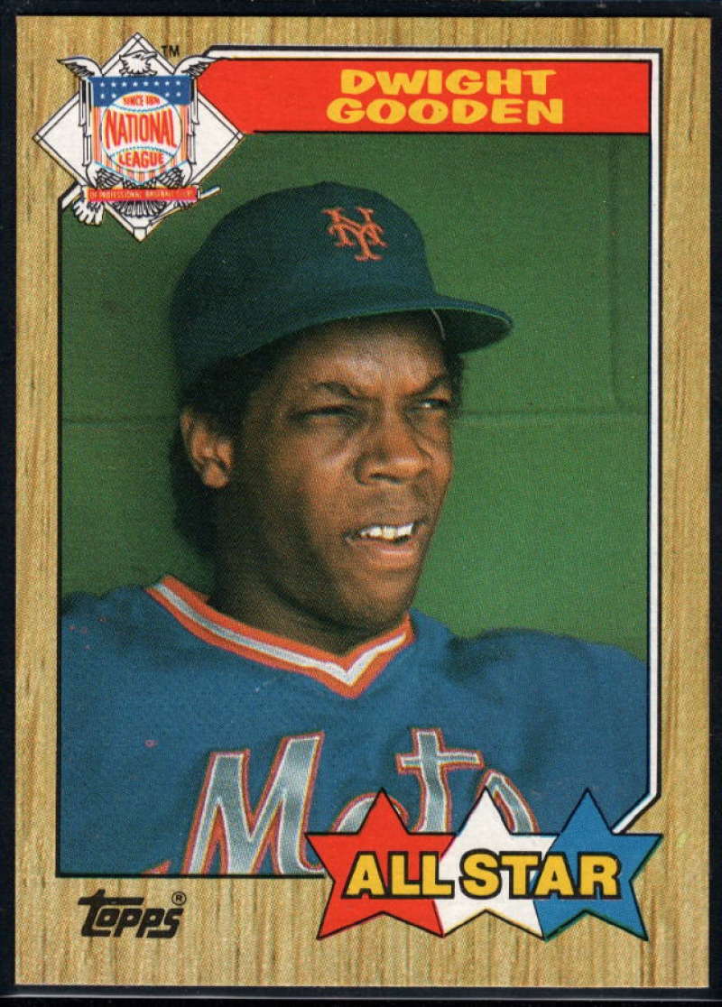 1987 Topps #603a Dwight Gooden Mets ERR AS Image 1