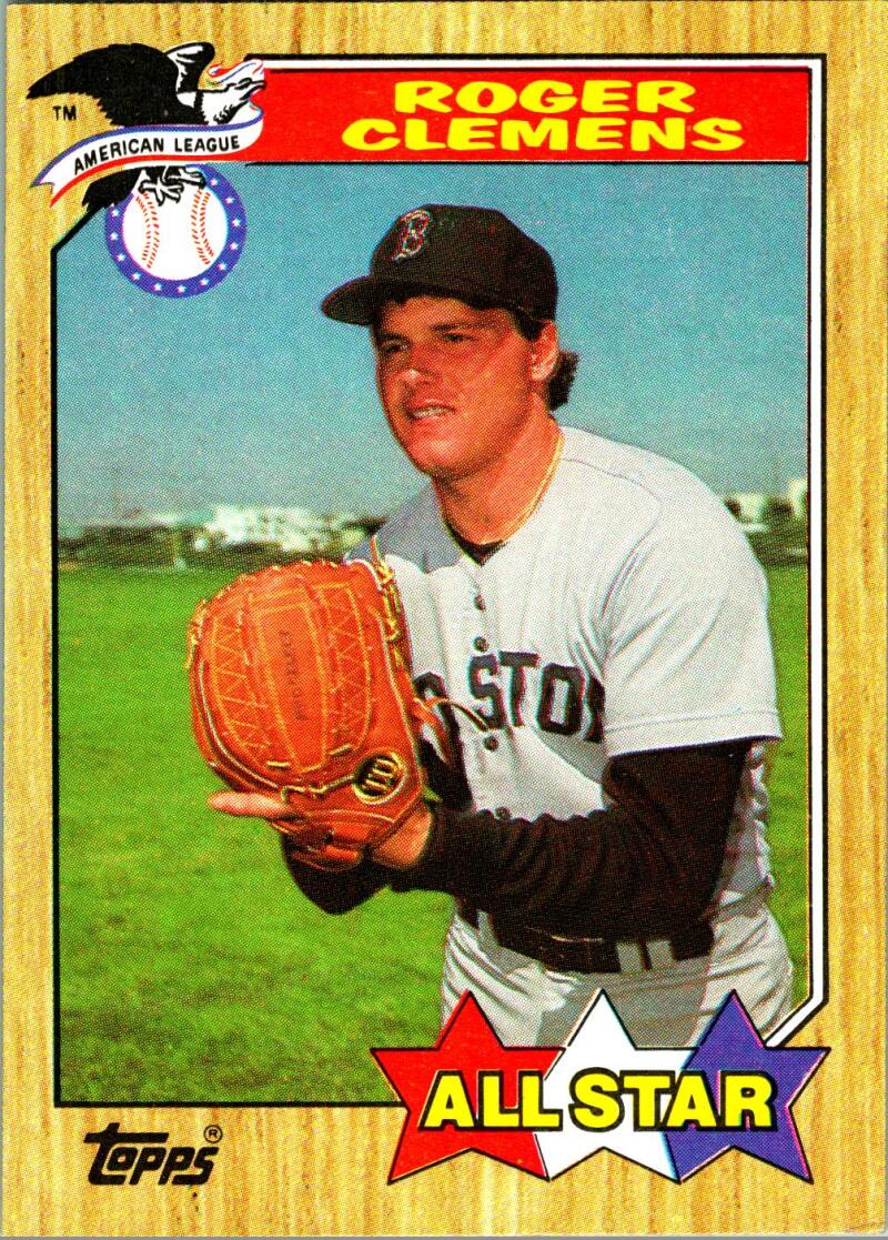 1987 Topps #614 Roger Clemens Red Sox AS Image 1
