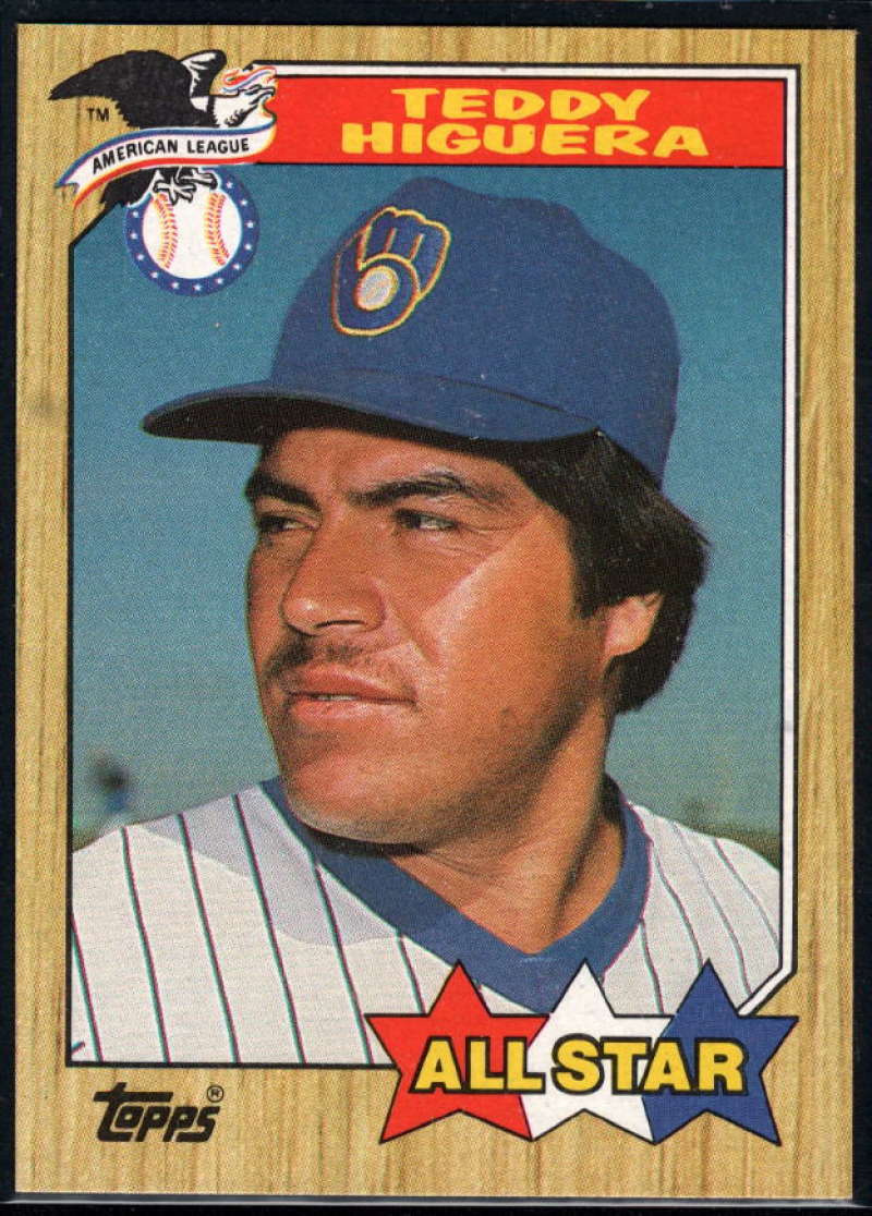 1987 Topps #615 Teddy Higuera Brewers AS Image 1