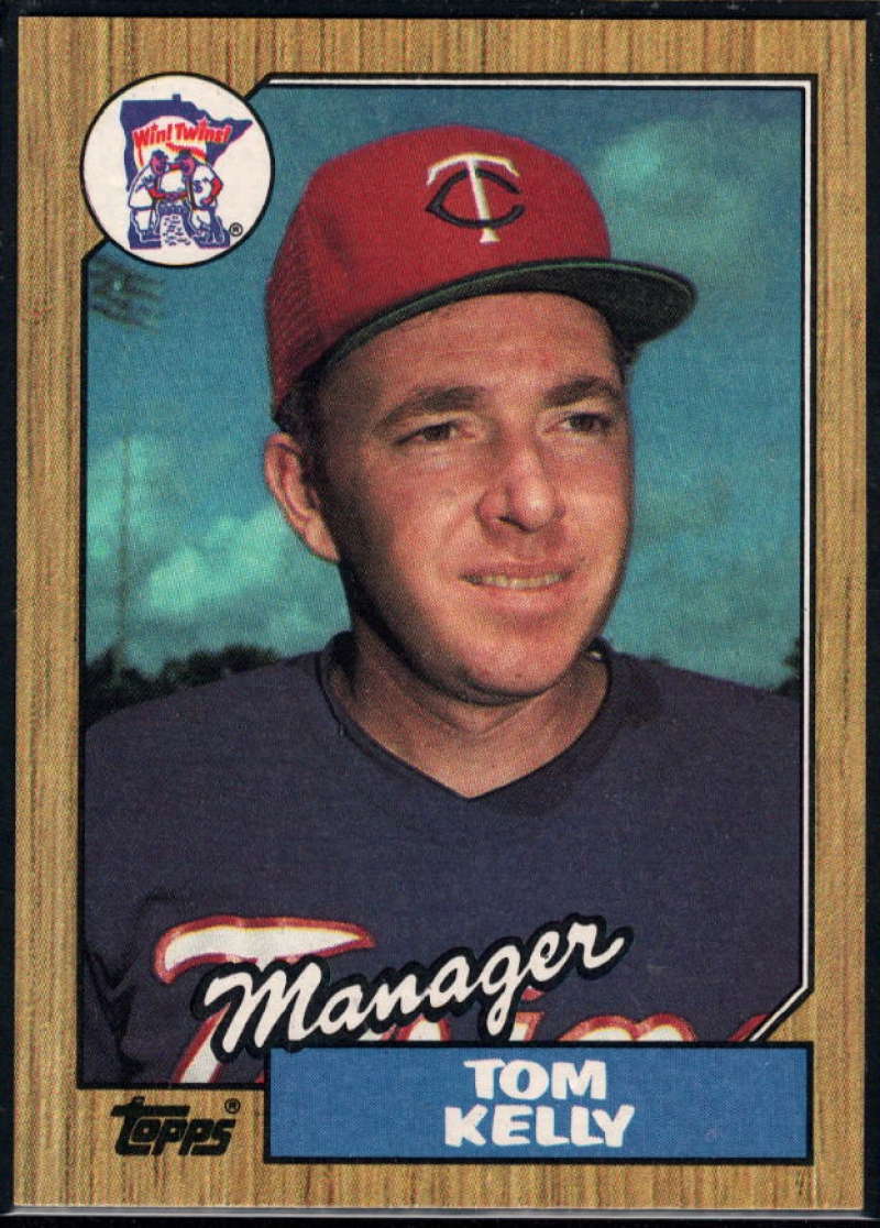 1987 Topps #618 Tom Kelly Twins MG Image 1