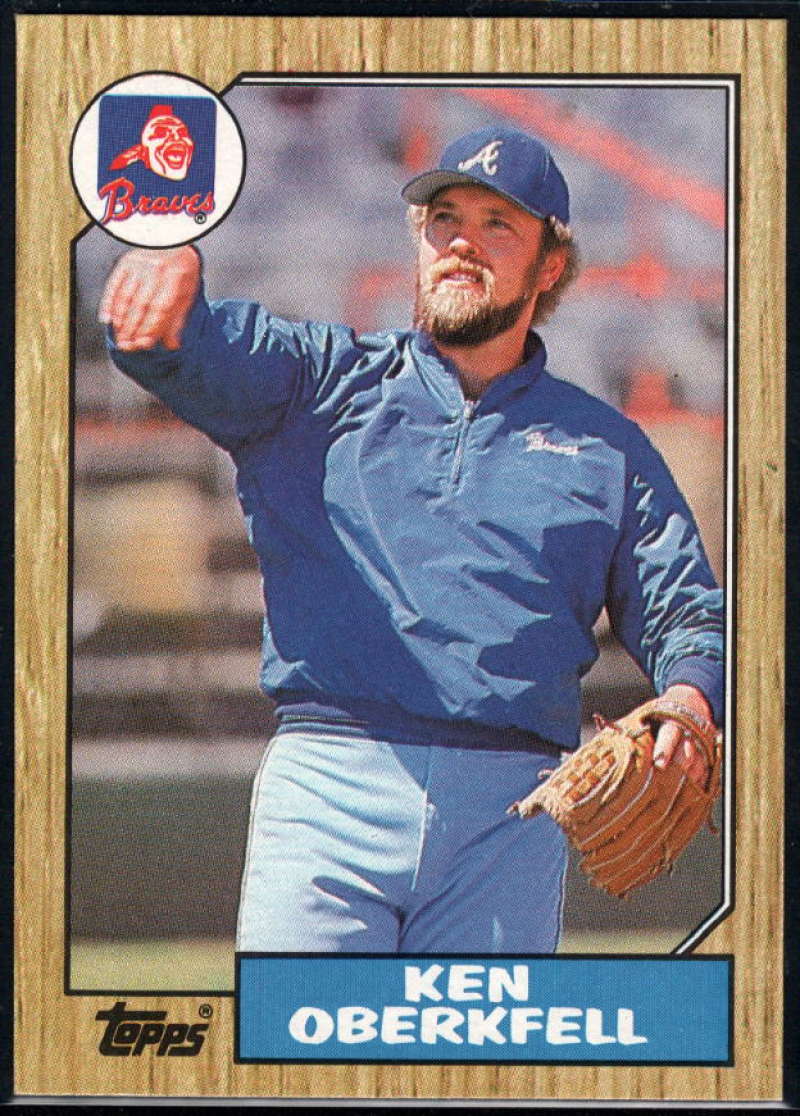 1987 Topps #627 Ken Oberkfell Braves Image 1