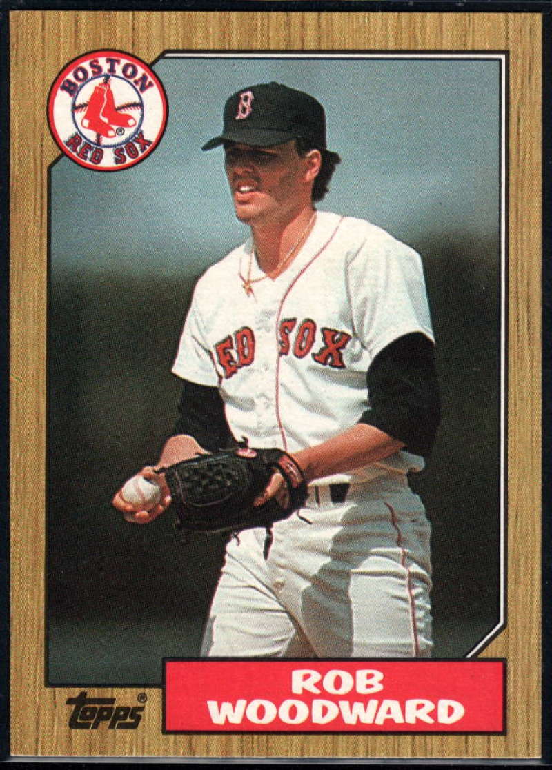 1987 Topps #632 Rob Woodward Red Sox Image 1