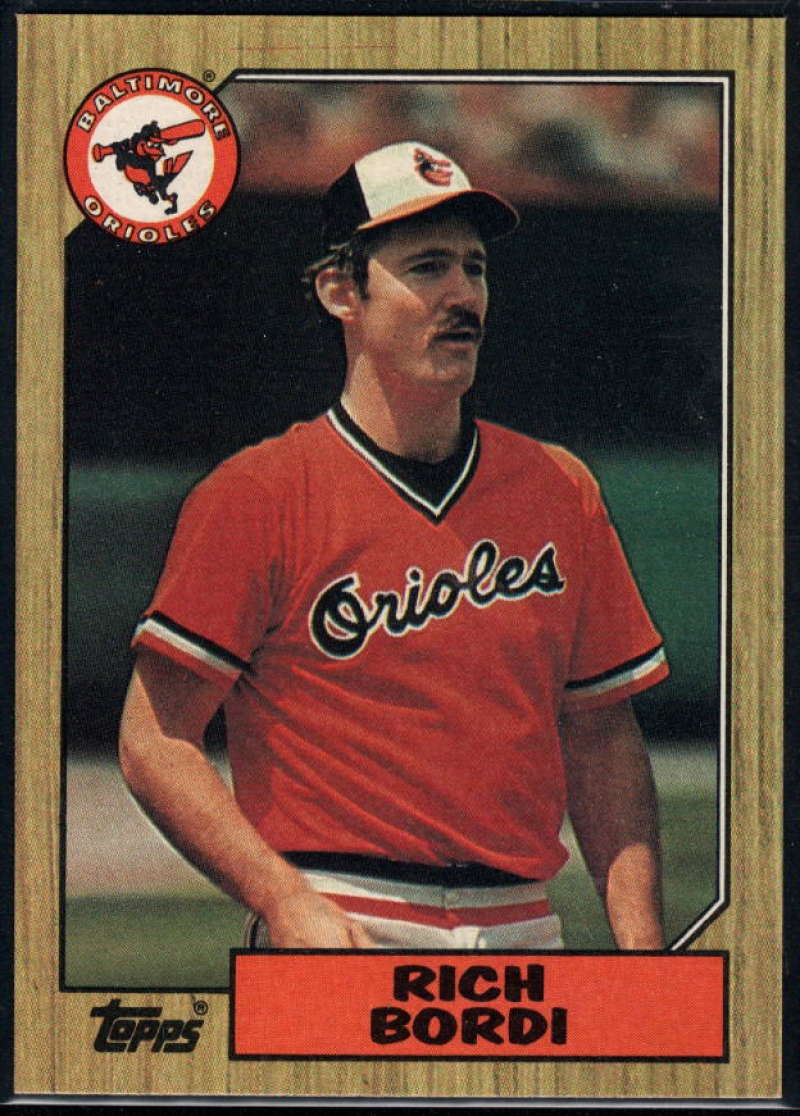 1987 Topps #638 Rich Bordi Orioles Image 1