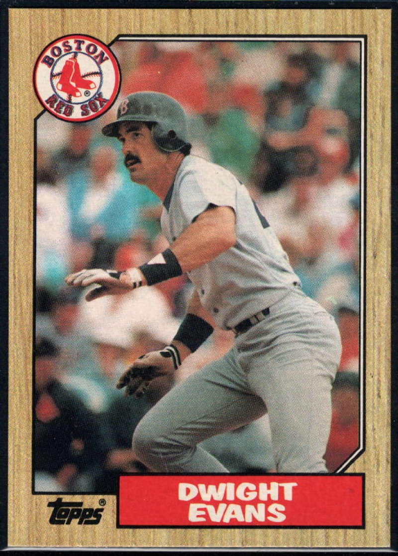 1987 Topps #645 Dwight Evans Red Sox Image 1