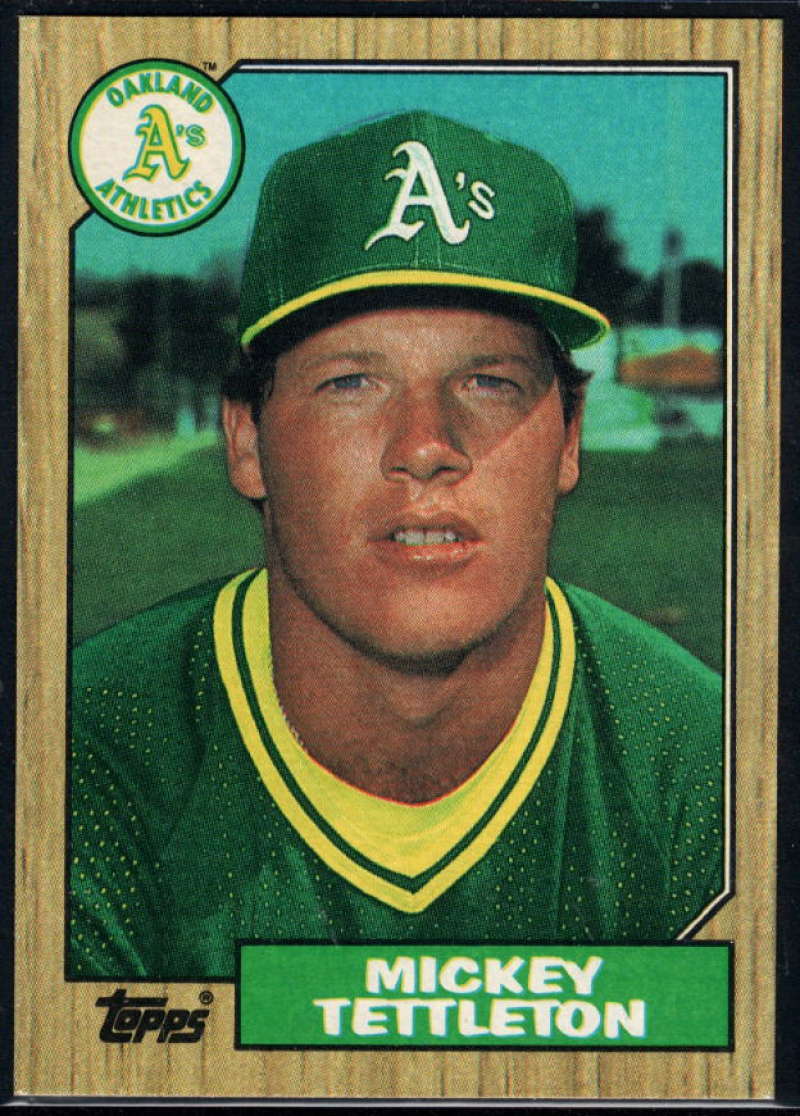 1987 Topps #649 Mickey Tettleton Athletics Image 1