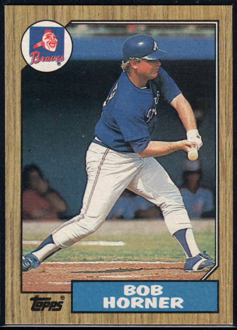 1987 Topps #660 Bob Horner Braves Image 1
