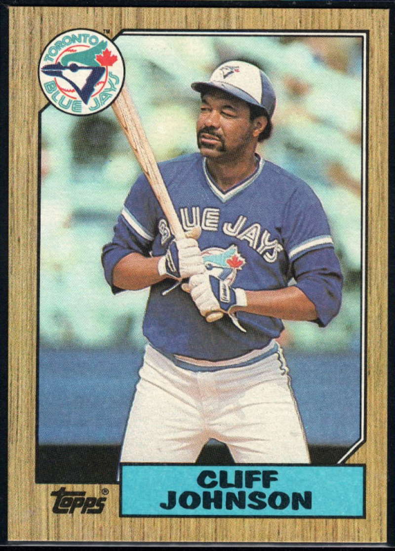 1987 Topps #663 Cliff Johnson Blue Jays Image 1
