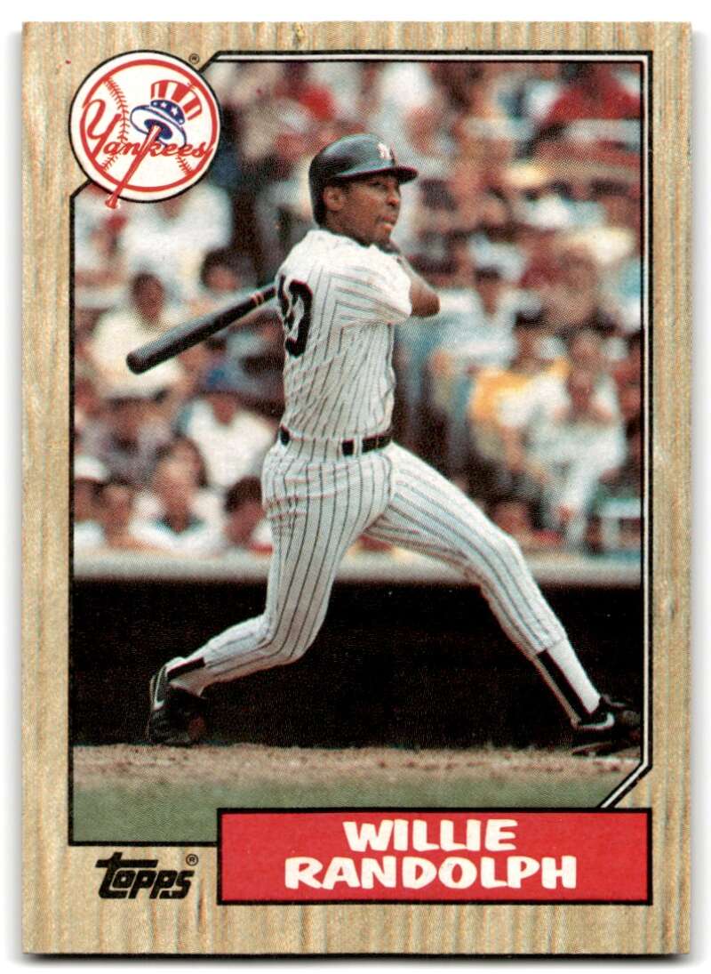 1987 Topps #701 Willie Randolph Yankees Image 1