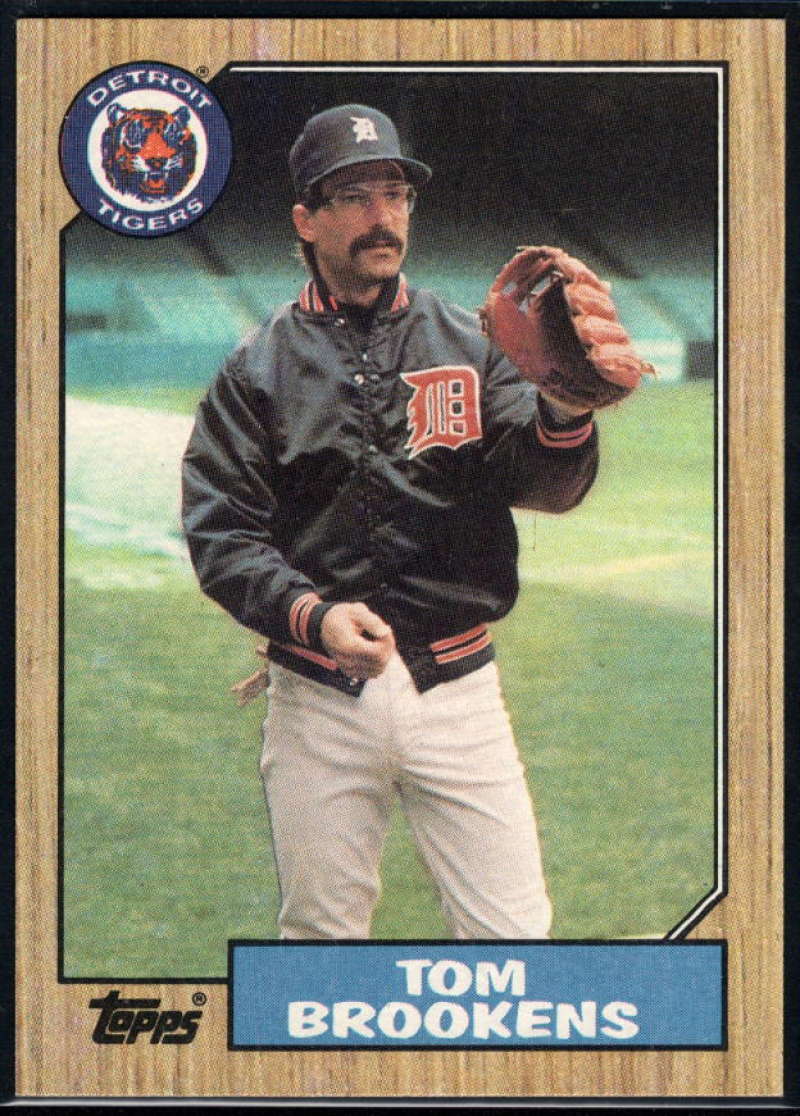 1987 Topps #713 Tom Brookens Tigers Image 1