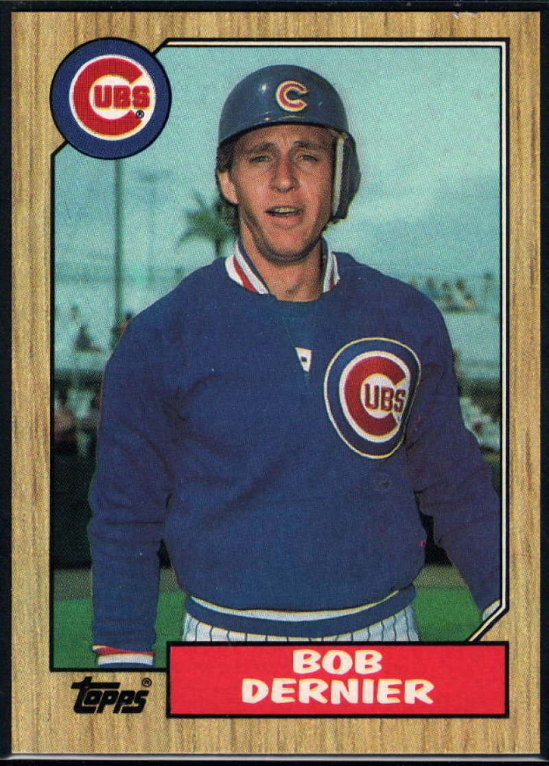 1987 Topps #715 Bob Dernier Cubs Image 1