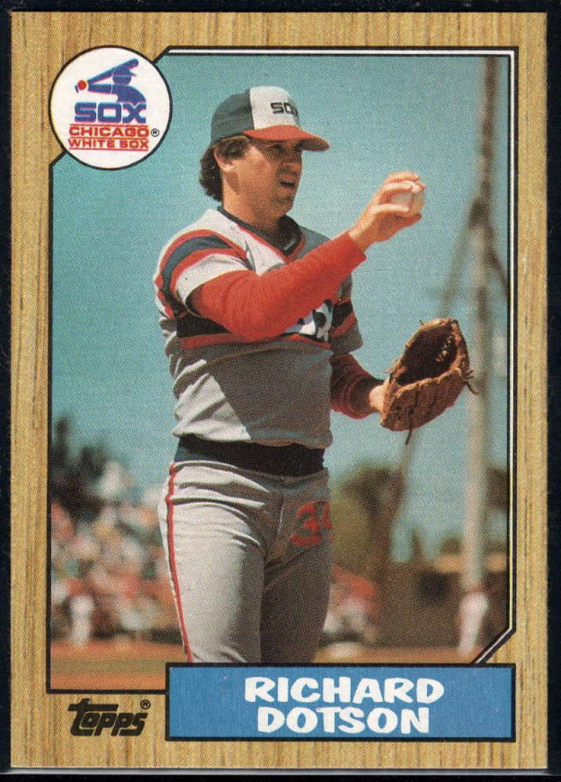 1987 Topps #720 Richard Dotson White Sox Image 1