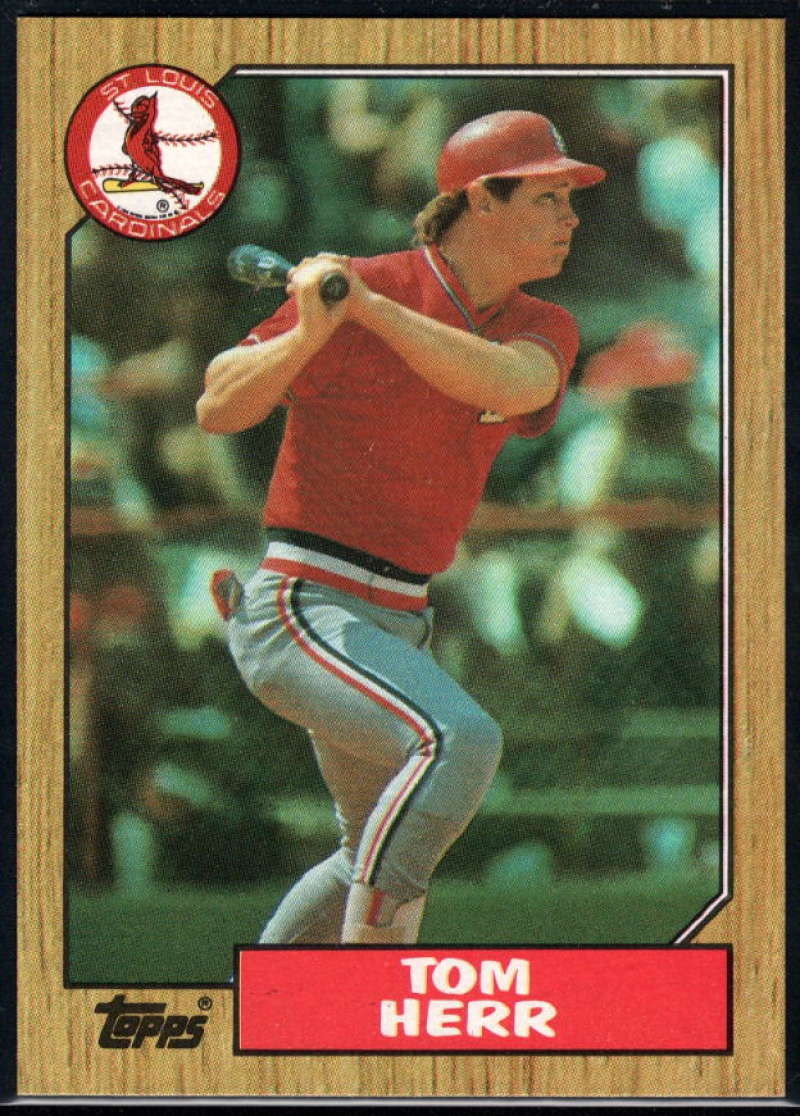 1987 Topps #721 Tom Herr Cardinals Image 1