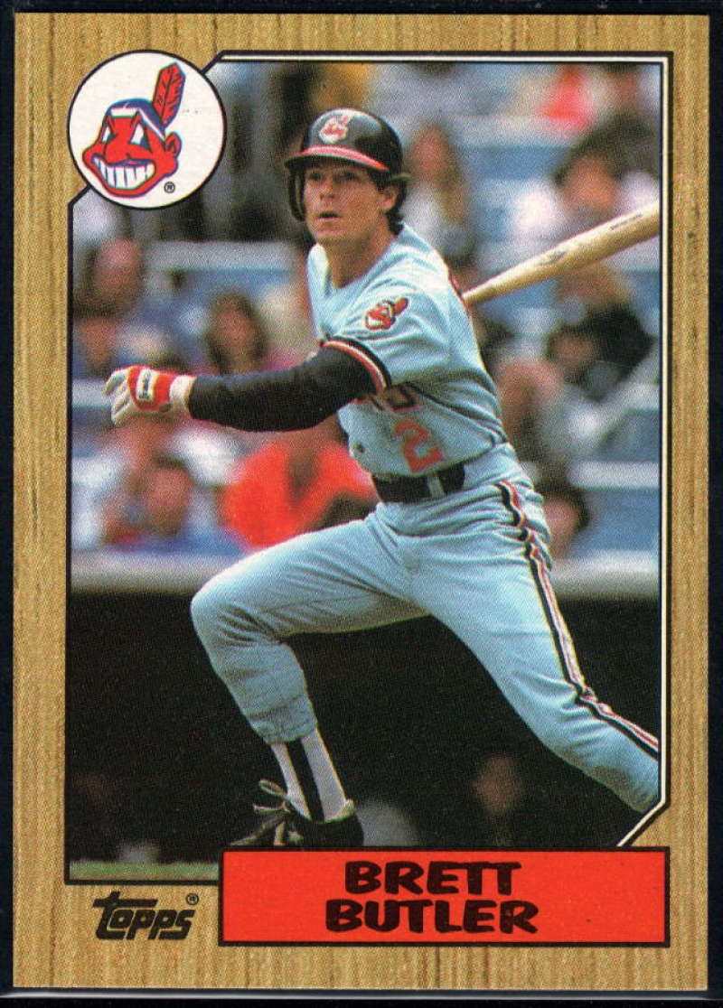 1987 Topps #723 Brett Butler Indians Image 1