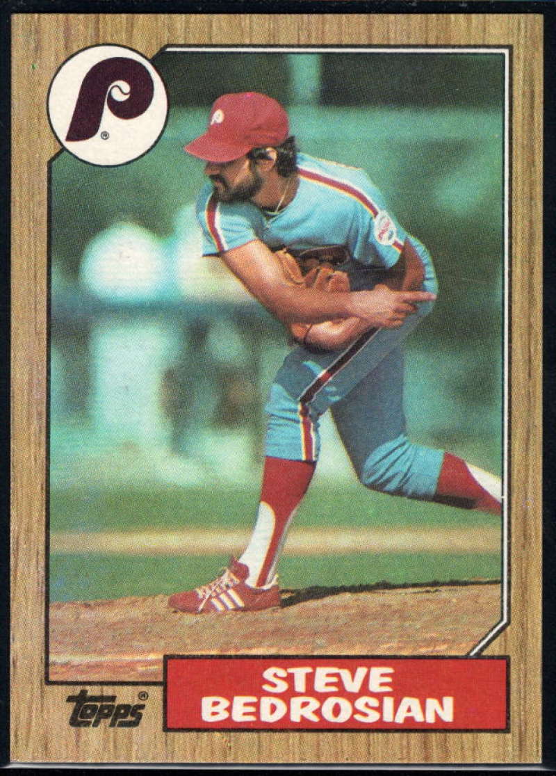 1987 Topps #736 Steve Bedrosian Phillies Image 1