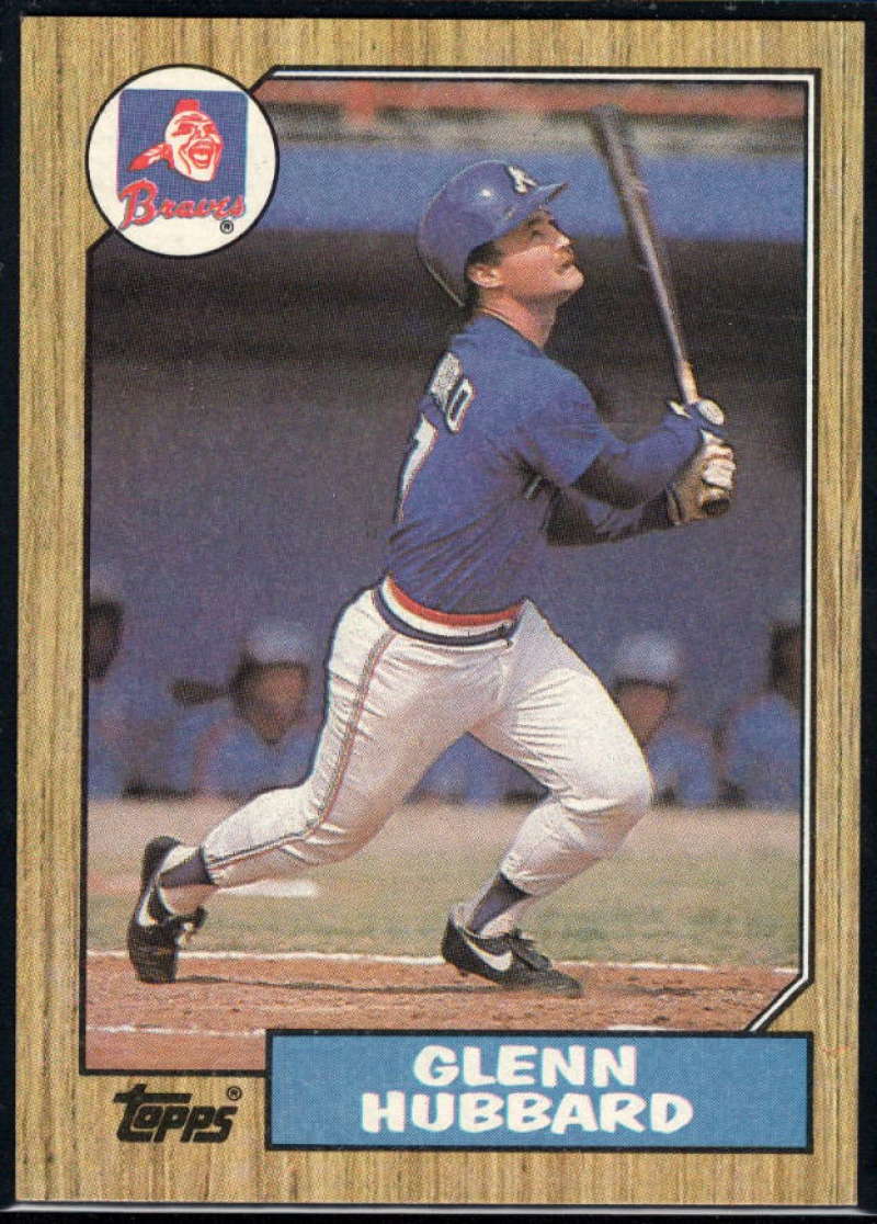 1987 Topps #745 Glenn Hubbard Braves Image 1