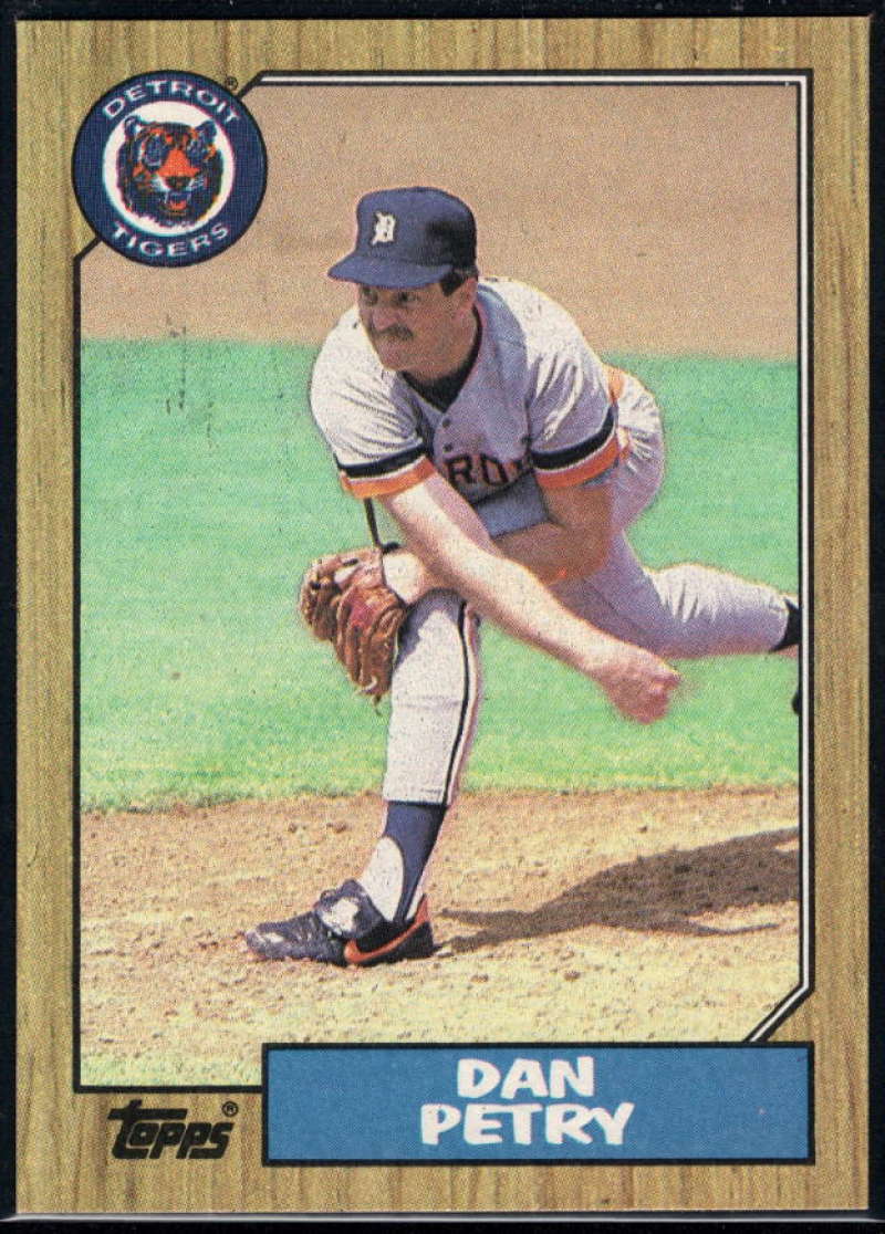 1987 Topps #752 Dan Petry Tigers Image 1