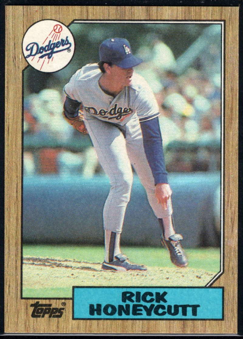 1987 Topps #753 Rick Honeycutt Dodgers Image 1