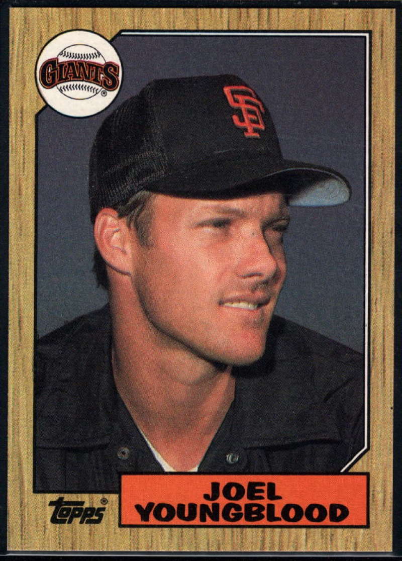 1987 Topps #759 Joel Youngblood Giants Image 1