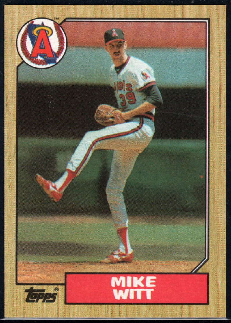 1987 Topps #760 Mike Witt Angels Image 1