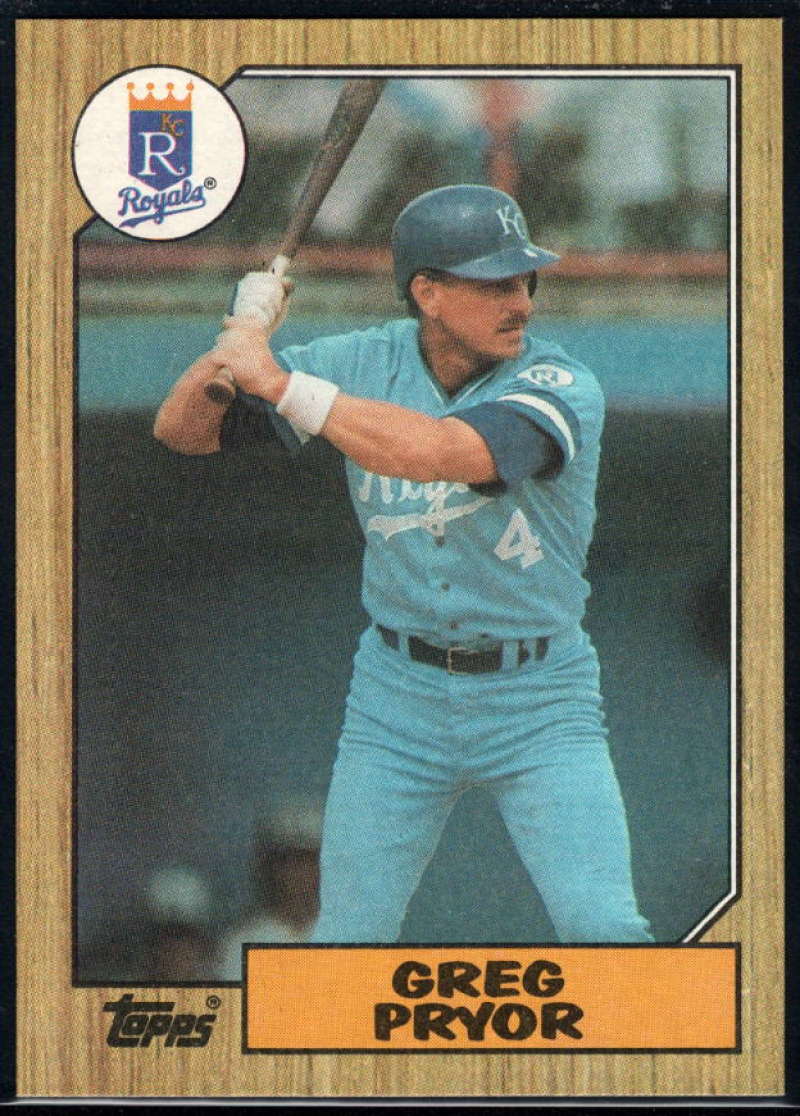 1987 Topps #761 Greg Pryor Royals Image 1