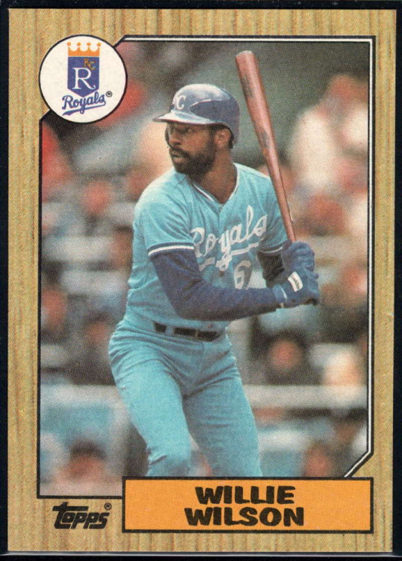 1987 Topps #783 Willie Wilson Royals Image 1