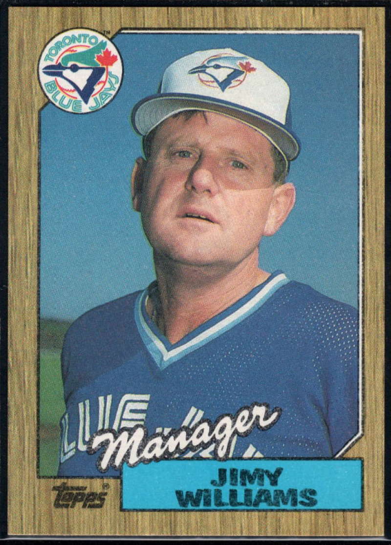 1987 Topps #786 Jimy Williams Blue Jays MG Image 1