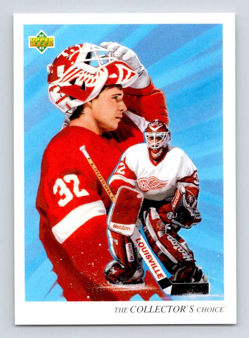 1992-93 Upper Deck Hockey #5 Tim Cheveldae TC Detroit Red Wings Image 1