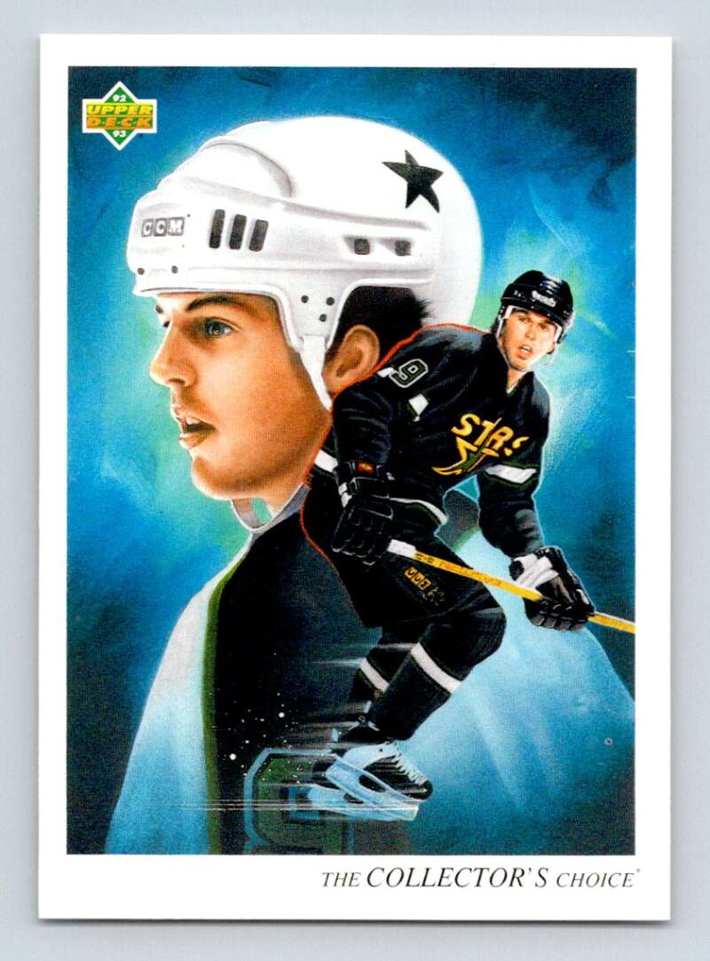 1992-93 Upper Deck Hockey #9 Mike Modano TC Minnesota North Stars Image 1