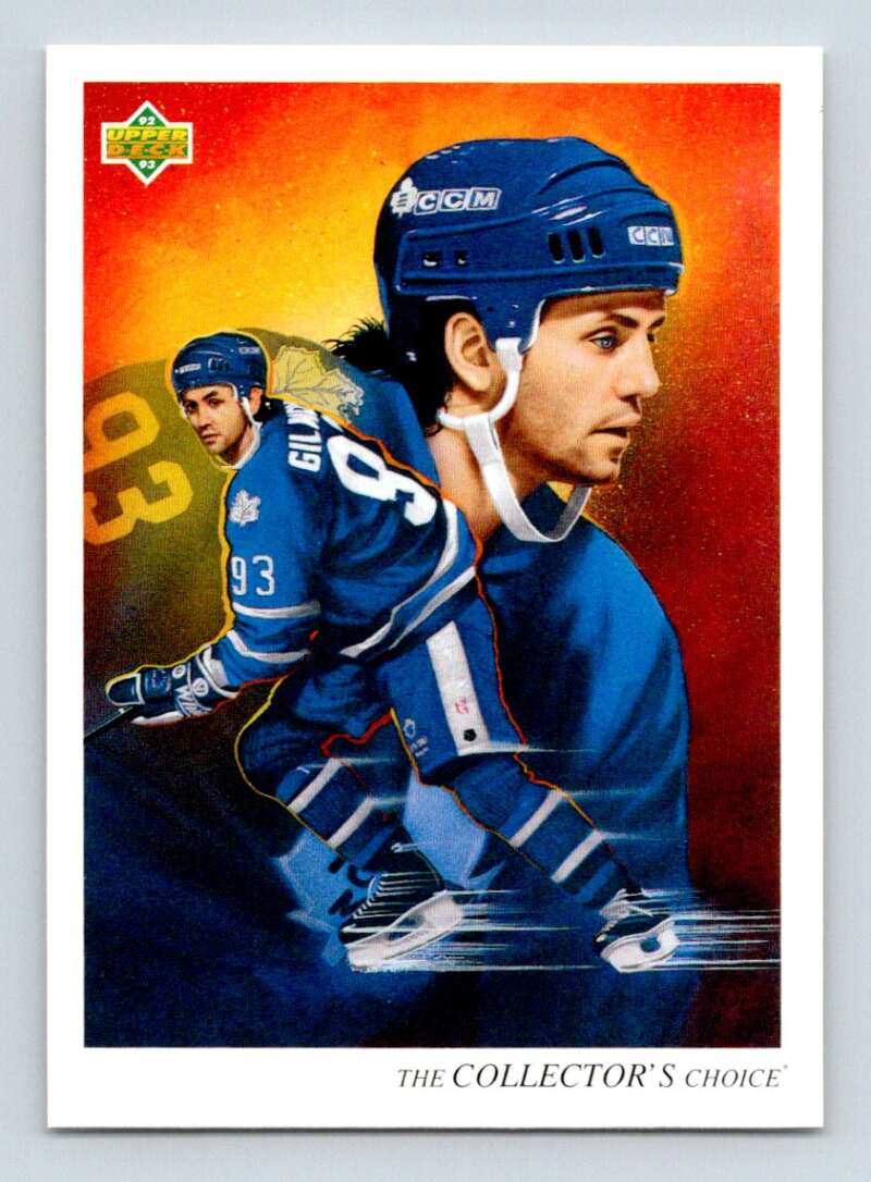 1992-93 Upper Deck Hockey #21 Doug Gilmour TC Toronto Maple Leafs Image 1