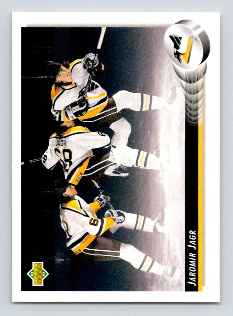 1992-93 Upper Deck Hockey #28 Jaromir Jagr Pittsburgh Penguins Image 1