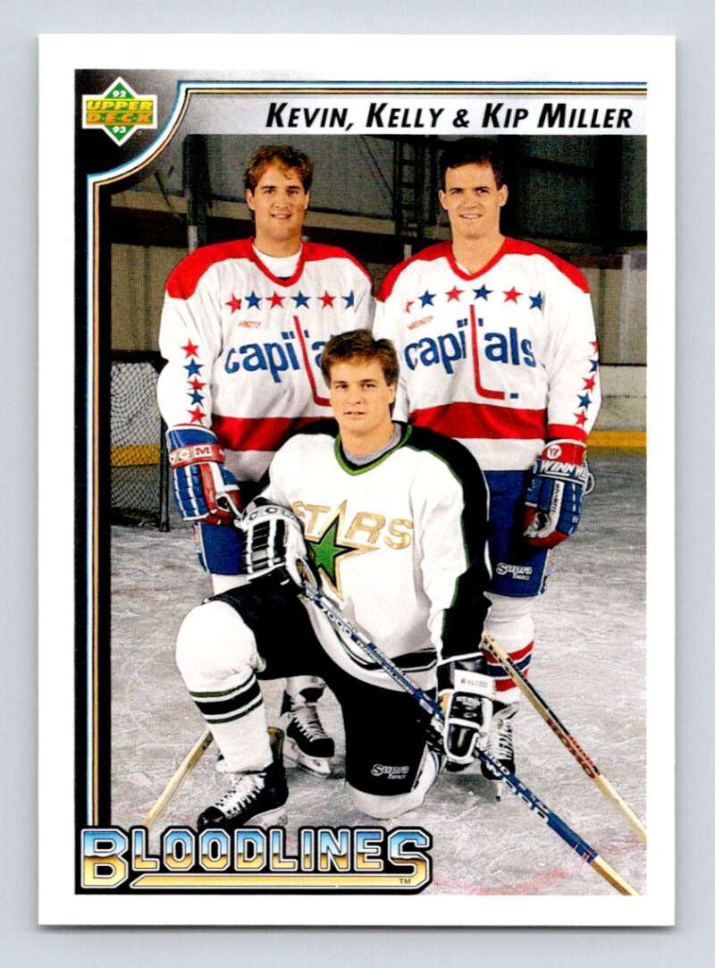 1992-93 Upper Deck Hockey #35 Miller Bros. Minnesota North Stars Image 1