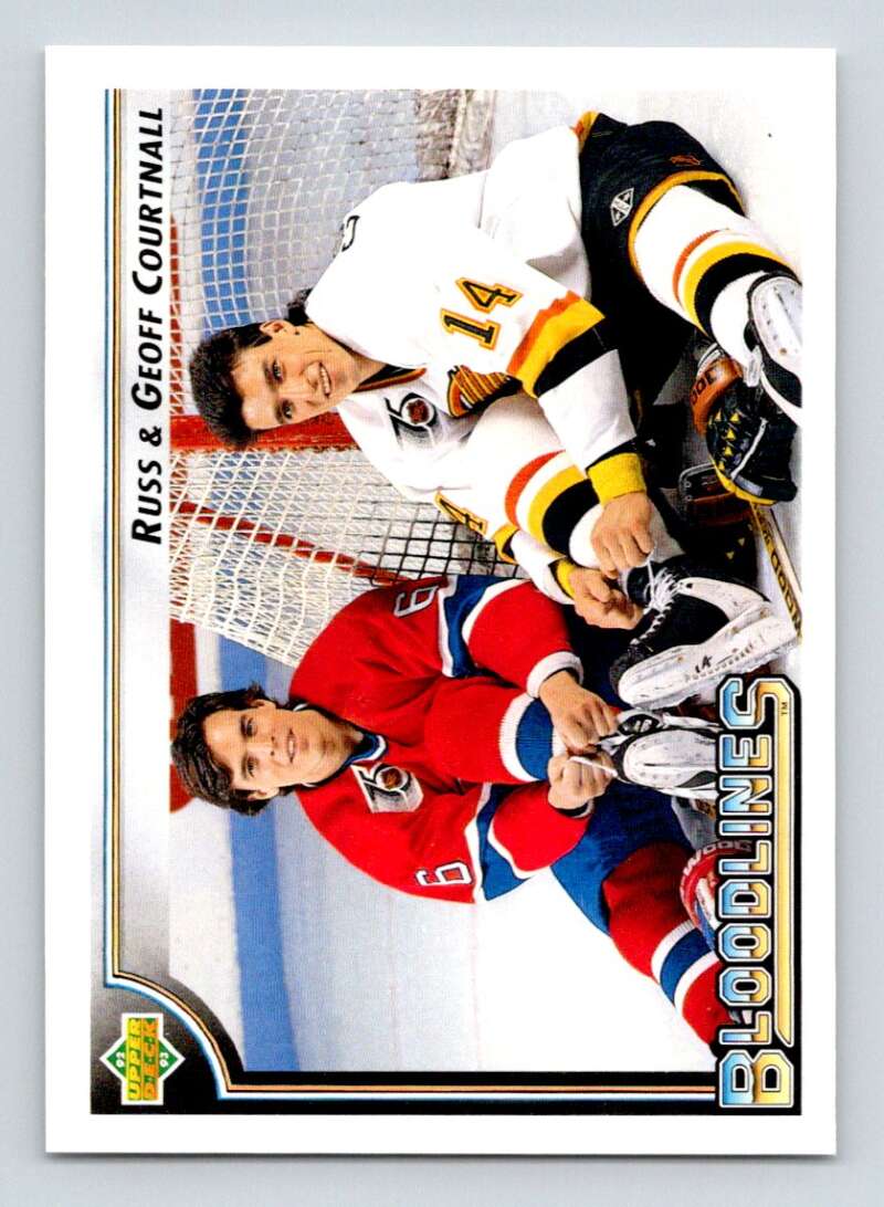 1992-93 Upper Deck Hockey #39 Courtnall Bros. Montreal Canadiens Image 1
