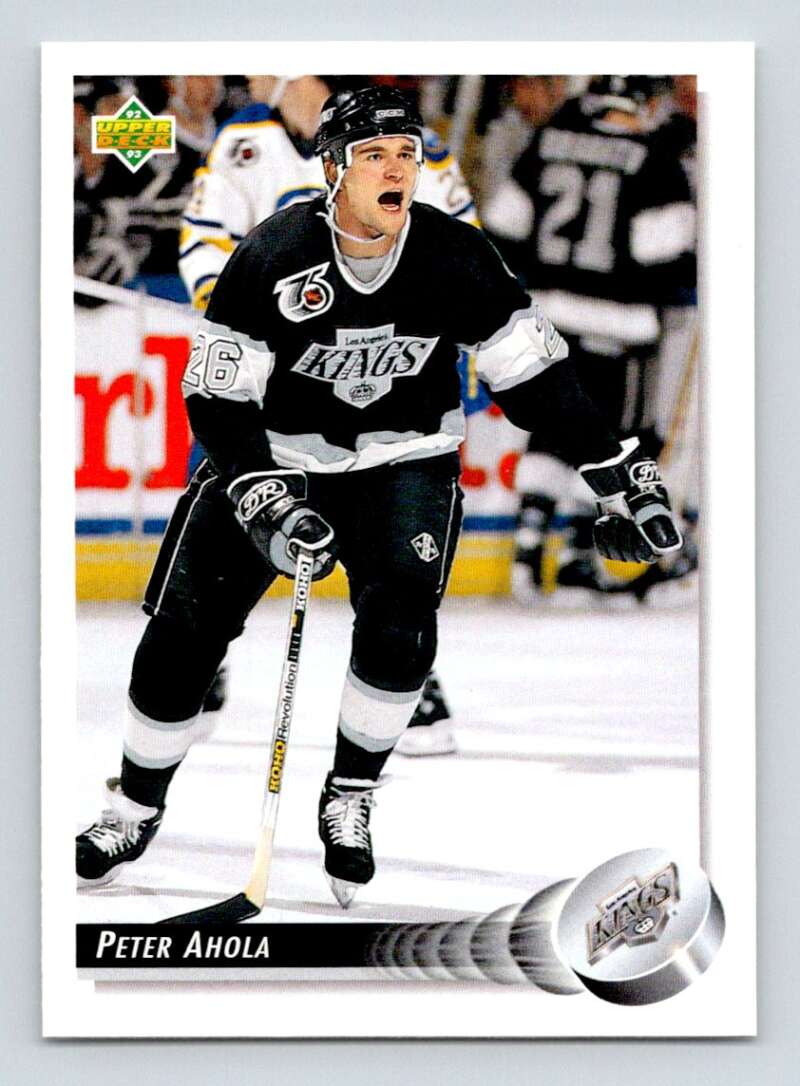 1992-93 Upper Deck Hockey #41 Peter Ahola Los Angeles Kings Image 1