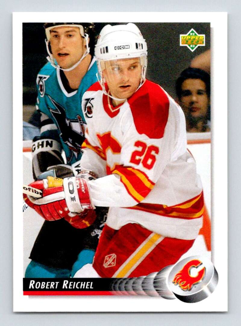 1992-93 Upper Deck Hockey #42 Robert Reichel Calgary Flames Image 1