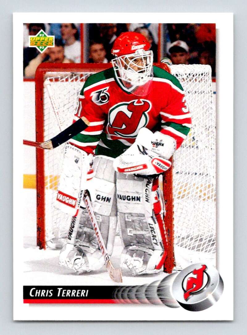 1992-93 Upper Deck Hockey #43 Chris Terreri New Jersey Devils Image 1