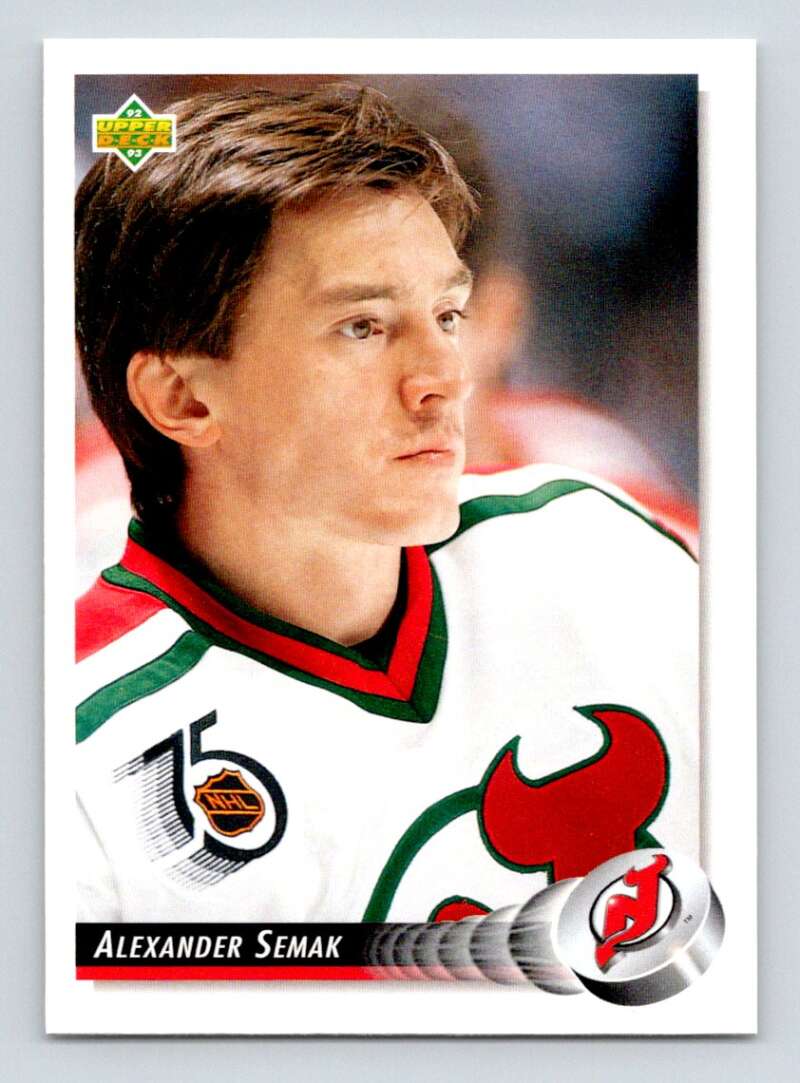 1992-93 Upper Deck Hockey #45 Alexander Semak New Jersey Devils Image 1