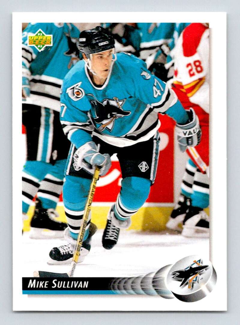 1992-93 Upper Deck Hockey #46 Mike Sullivan San Jose Sharks Image 1