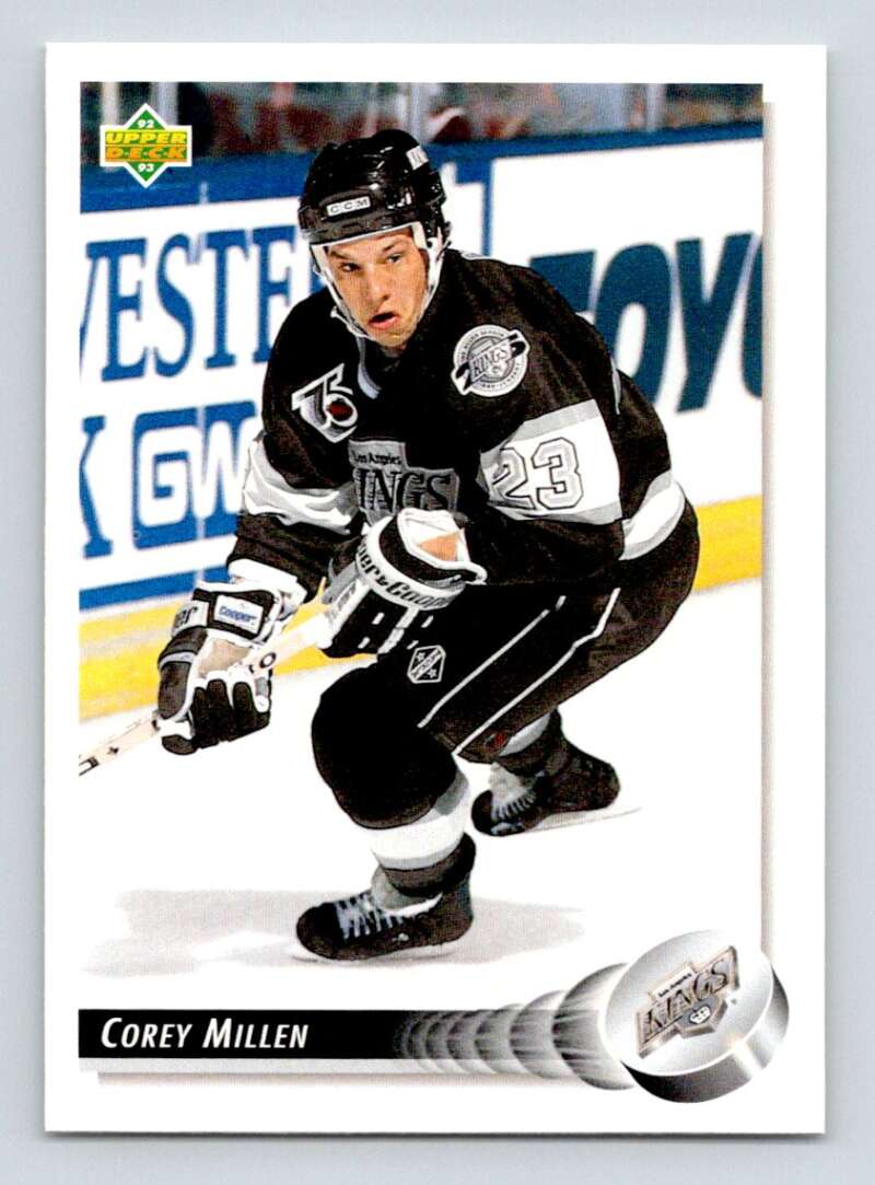 1992-93 Upper Deck Hockey #48 Corey Millen Los Angeles Kings Image 1