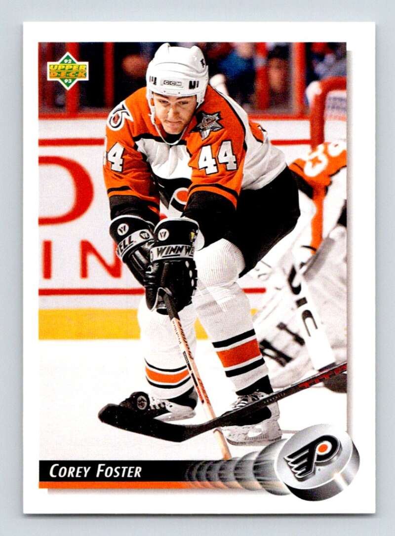 1992-93 Upper Deck Hockey #53 Corey Foster Philadelphia Flyers Image 1