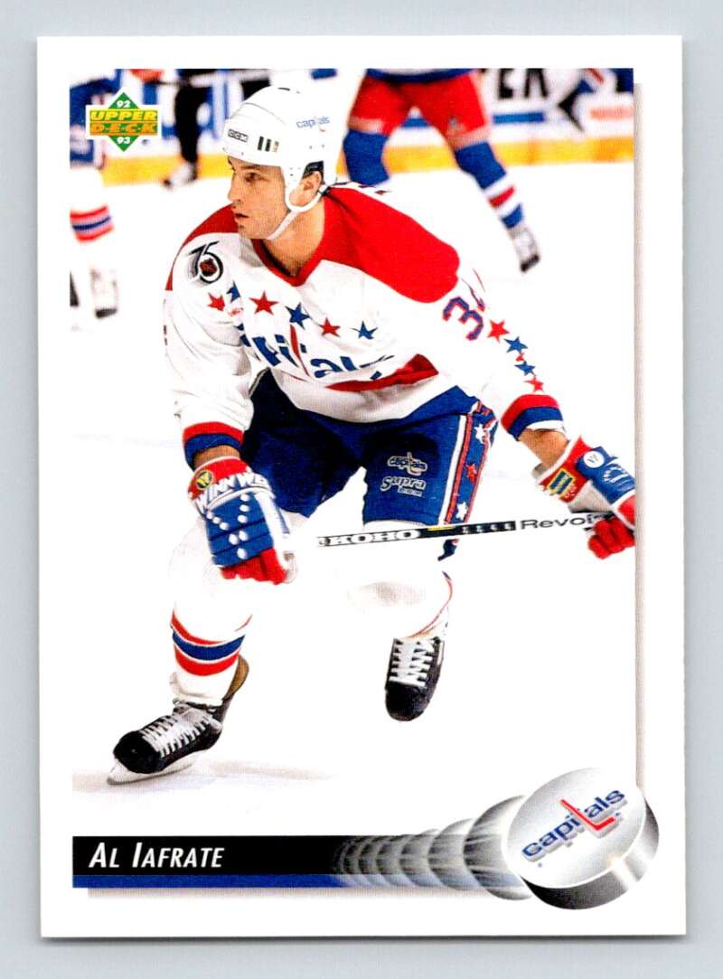 1992-93 Upper Deck Hockey #54 Al Iafrate Washington Capitals Image 1