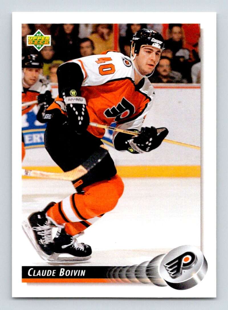 1992-93 Upper Deck Hockey #57 Claude Boivin Philadelphia Flyers Image 1