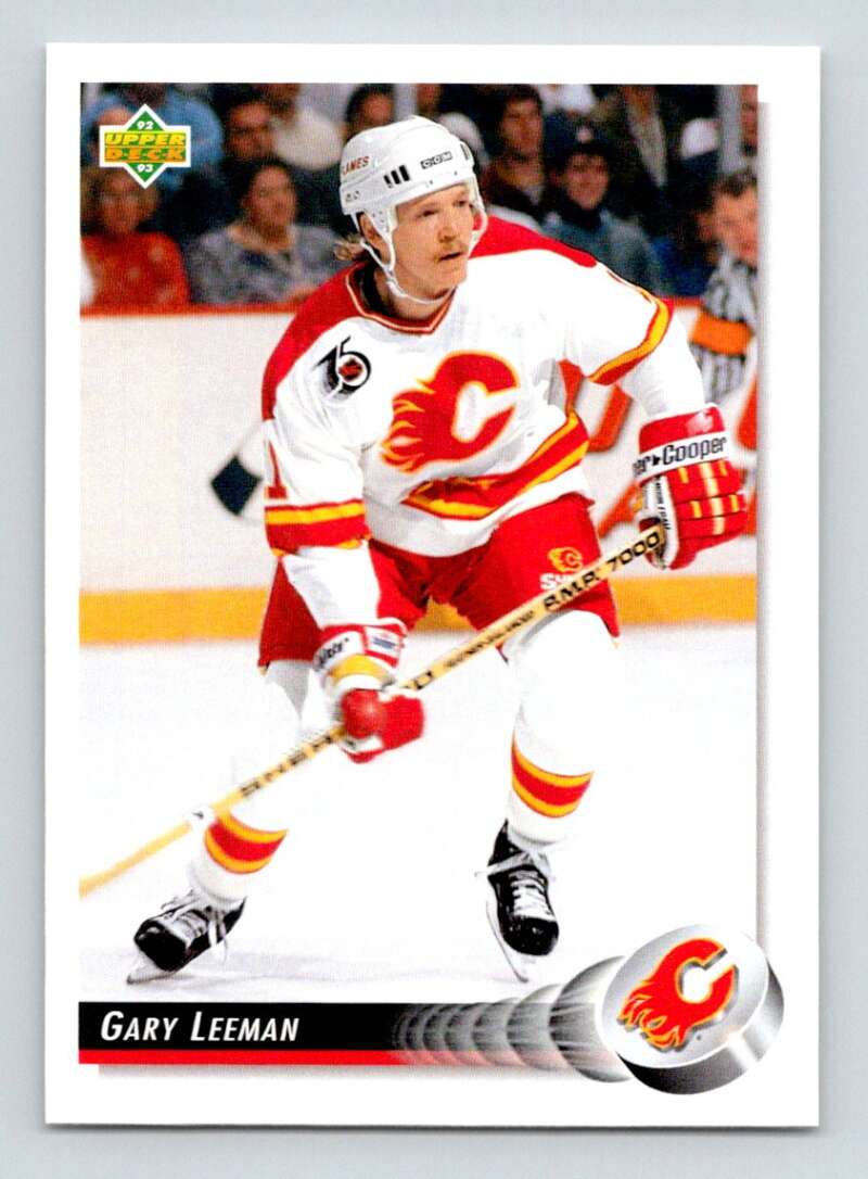 1992-93 Upper Deck Hockey #66 Gary Leeman Calgary Flames Image 1