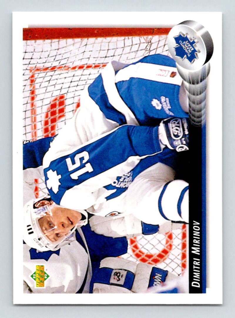 1992-93 Upper Deck Hockey #83 Dmitri Mironov Toronto Maple Leafs Image 1