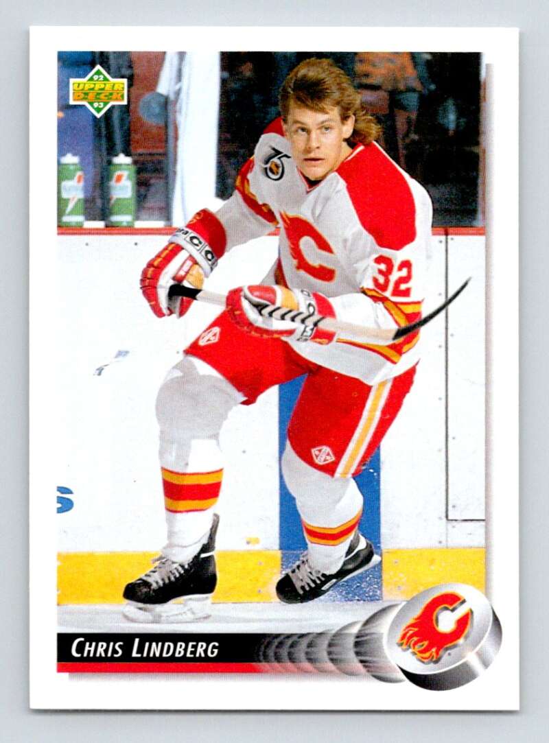 1992-93 Upper Deck Hockey #97 Chris Lindberg Calgary Flames Image 1
