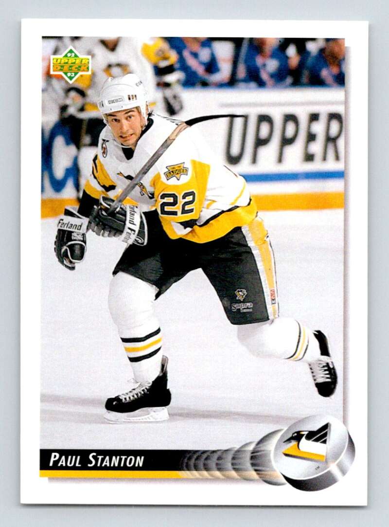 1992-93 Upper Deck Hockey #100 Paul Stanton Pittsburgh Penguins Image 1