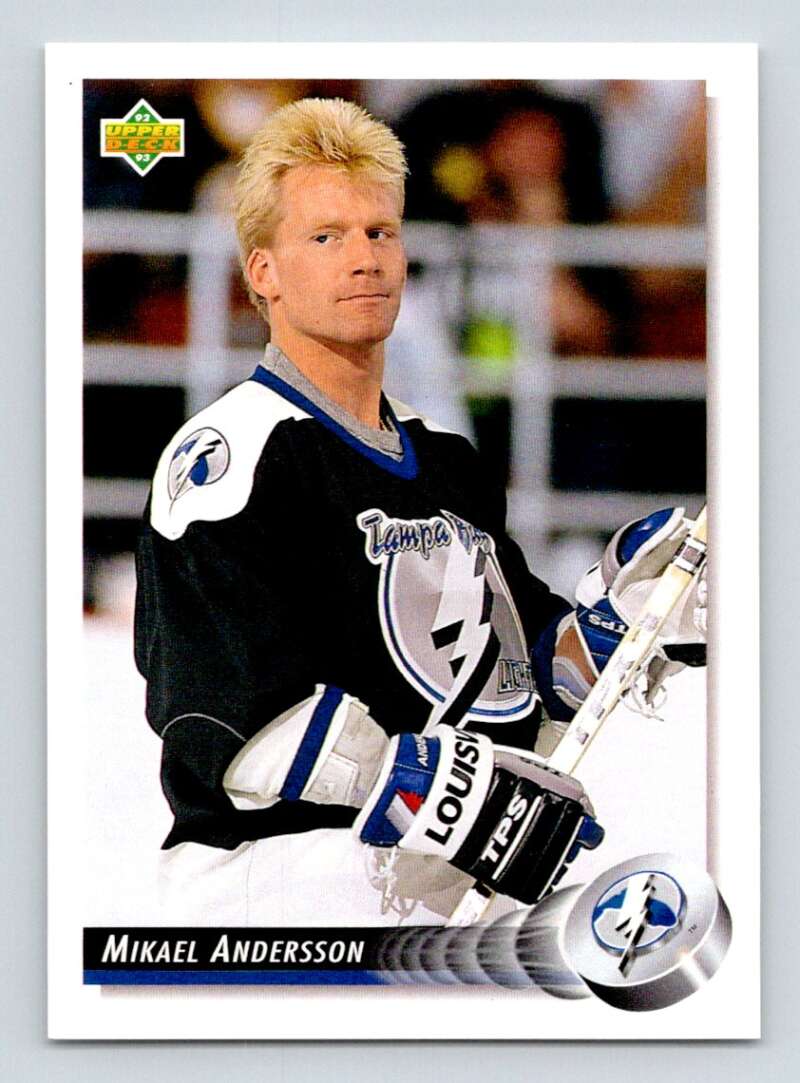 1992-93 Upper Deck Hockey #103 Mikael Andersson Tampa Bay Lightning Image 1