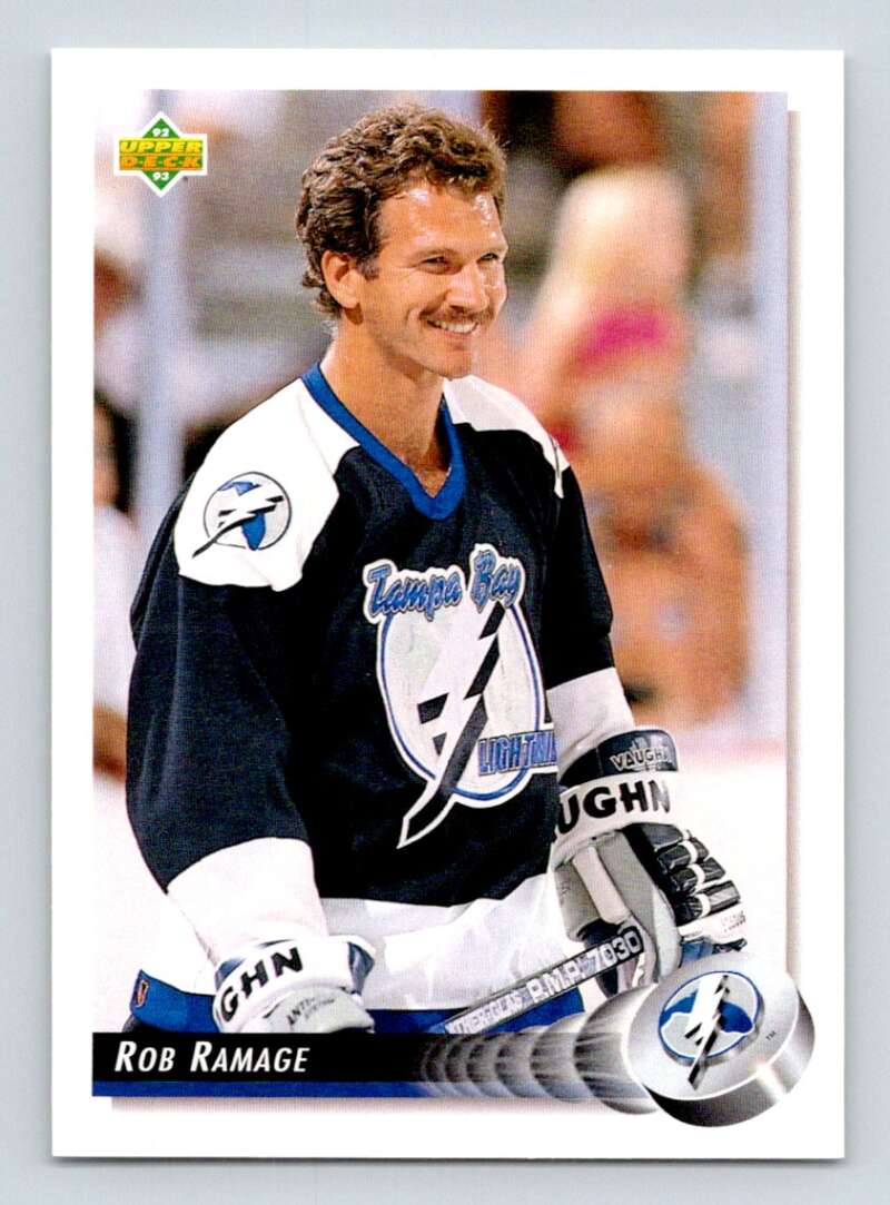 1992-93 Upper Deck Hockey #105 Rob Ramage Tampa Bay Lightning Image 1