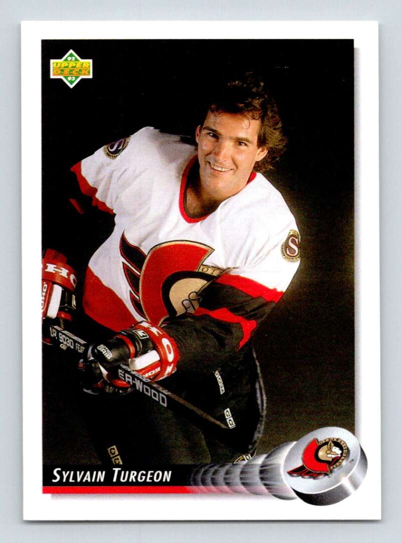 1992-93 Upper Deck Hockey #107 Sylvain Turgeon Ottawa Senators Image 1