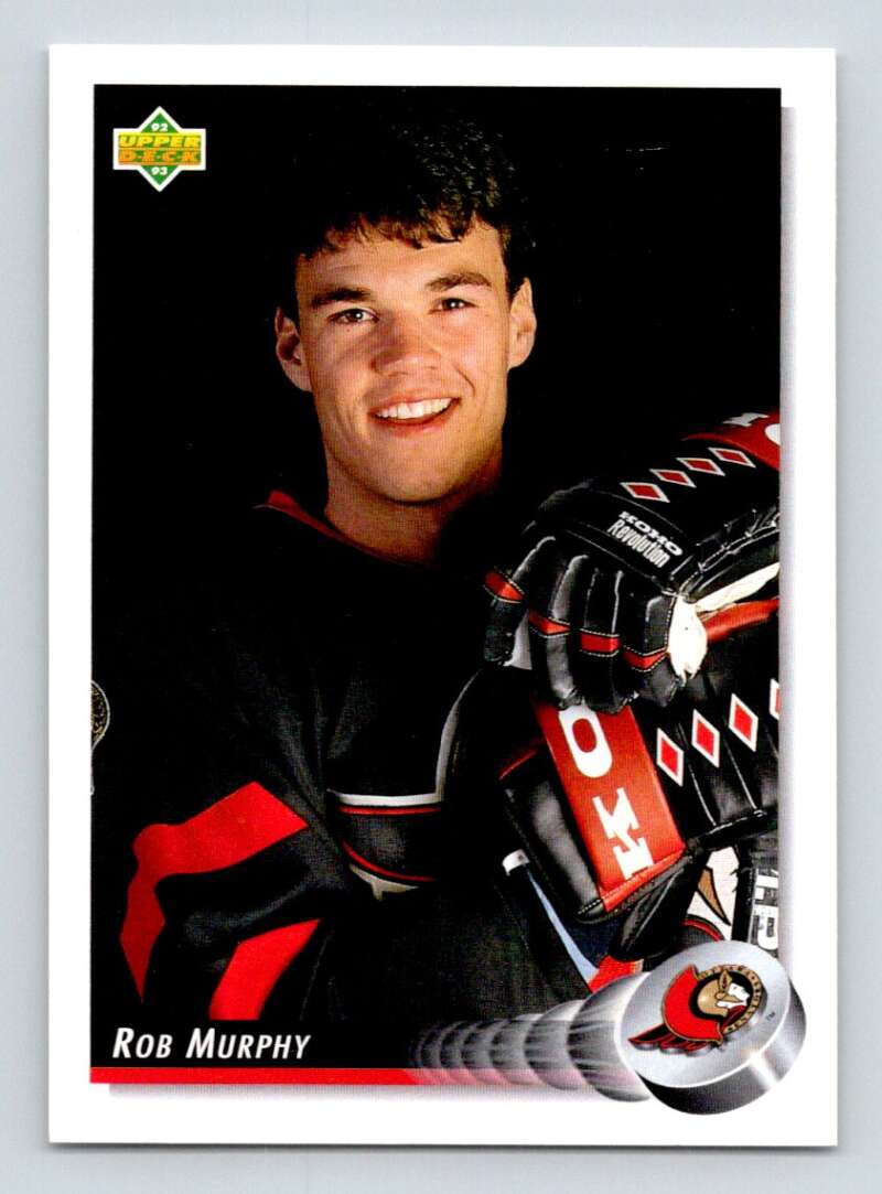 1992-93 Upper Deck Hockey #108 Rob Murphy Ottawa Senators Image 1