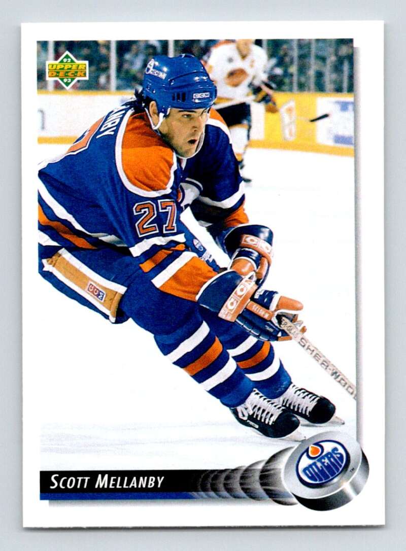 1992-93 Upper Deck Hockey #119 Scott Mellanby Edmonton Oilers Image 1